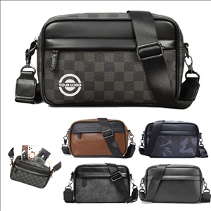 PU Men's Small Crossbody Shoulder Bag Handbag